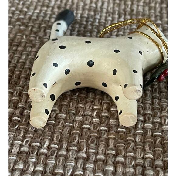 Wood cat handpainted Christmas ornament - Picture 8 of 8